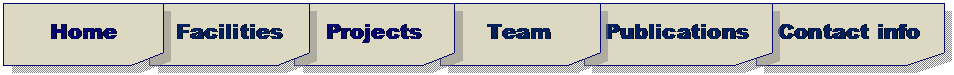 Flowchart: Card: Contact info,Flowchart: Card: Publications,Flowchart: Card: Team,Flowchart: Card: Projects,Flowchart: Card: Facilities,Flowchart: Card: Home